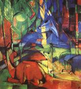 Franz Marc Radjur in the forest II Spain oil painting artist
